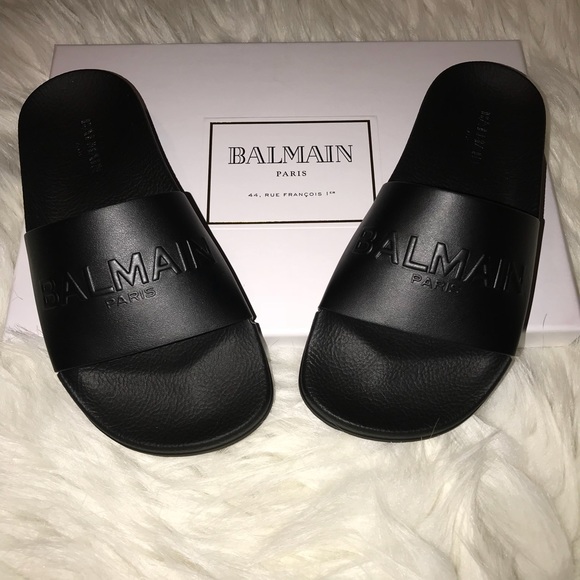 balmain slides womens